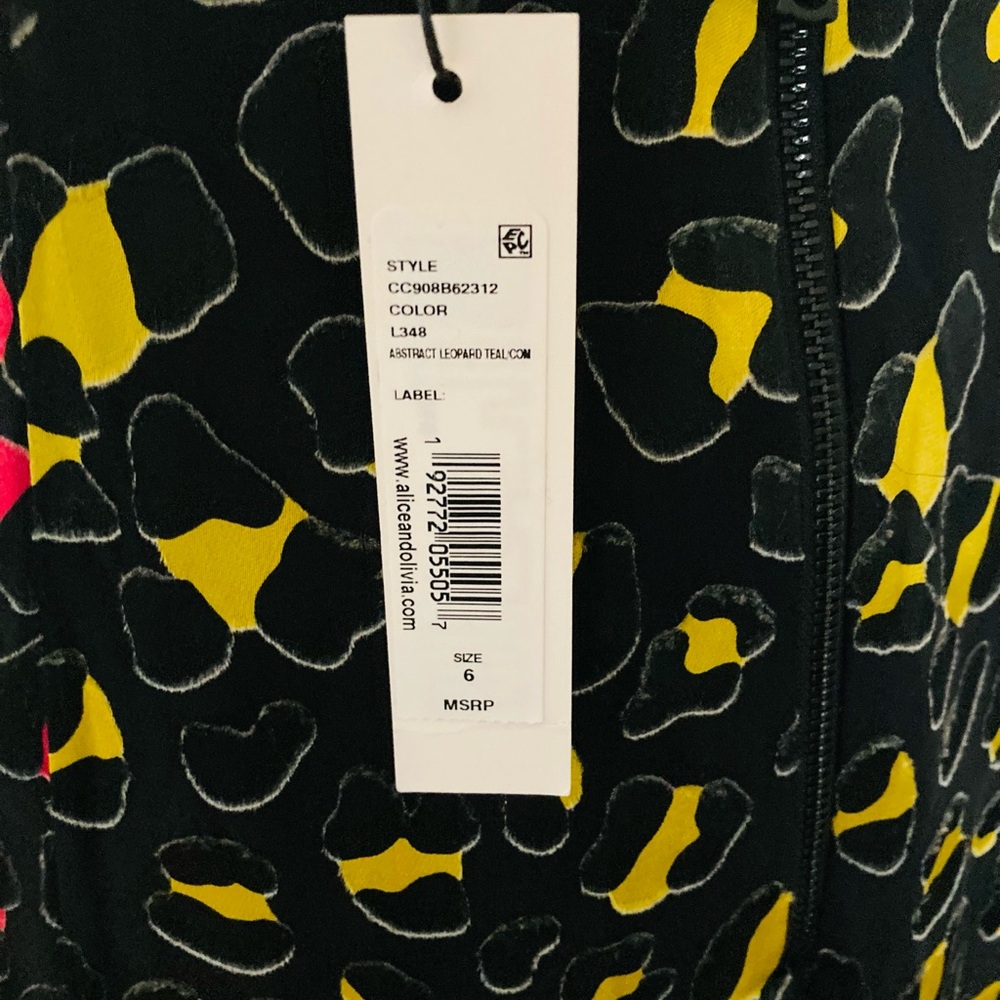 Alice + Olivia “Jenessa” Silk Blend Color-block Geo Print Skirt (27-28” … - Picture 5 of 9